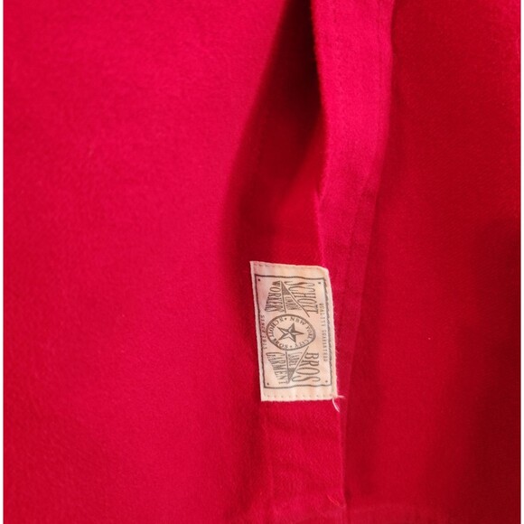 Schott Bros Flannel Shirt Mens XL Solid Red Button Down 100% Cotton SH2120 - Picture 5 of 8